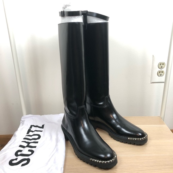 NWT Schutz Cianna Leather Boot Size: 8 - Picture 3 of 16